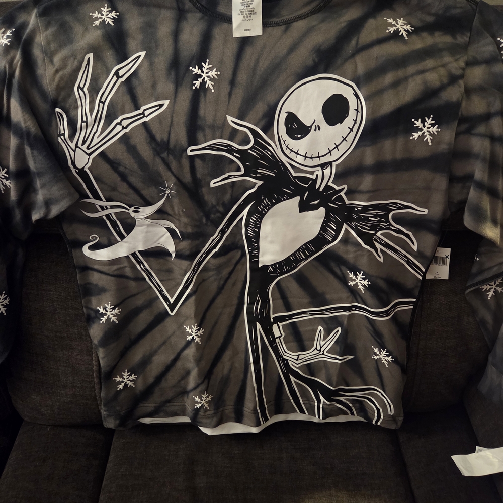 Disney Black and White Jack Skellington Shirt